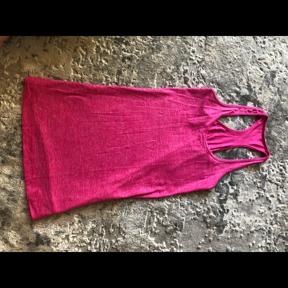 Lululemon hot pink tank top size 6